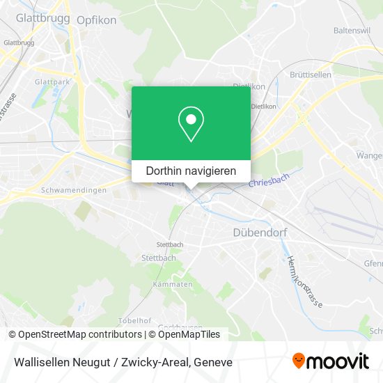Wallisellen Neugut / Zwicky-Areal Karte