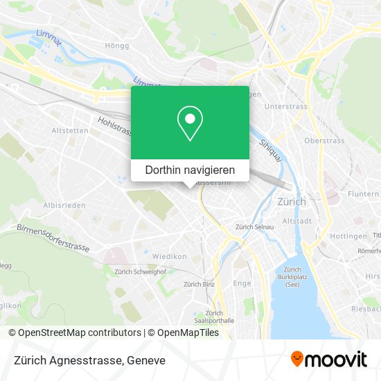 Zürich Agnesstrasse Karte