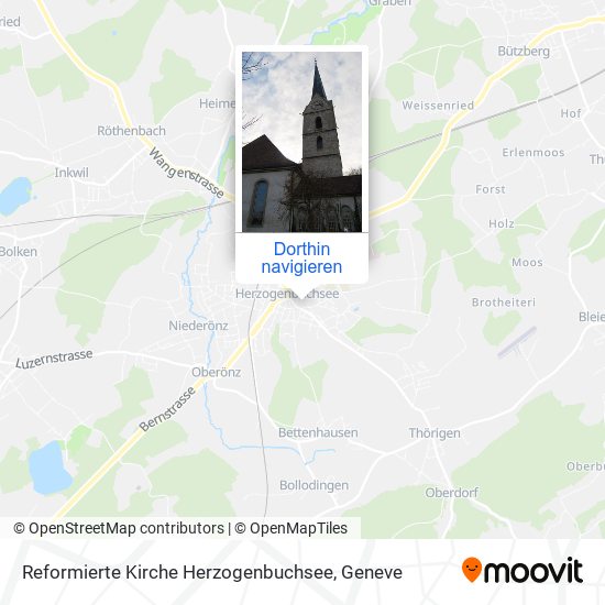 Reformierte Kirche Herzogenbuchsee Karte