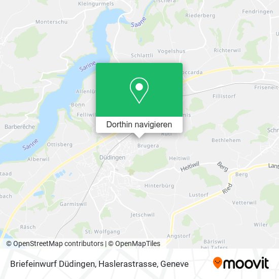Briefeinwurf Düdingen, Haslerastrasse Karte