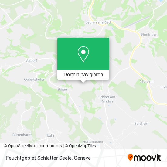 Feuchtgebiet Schlatter Seele Karte