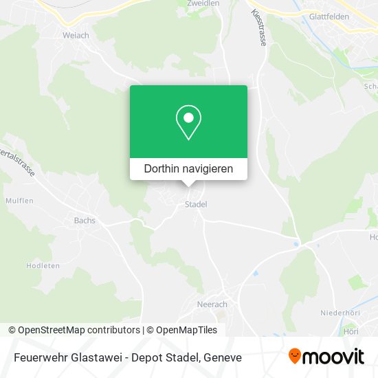 Feuerwehr Glastawei - Depot Stadel Karte