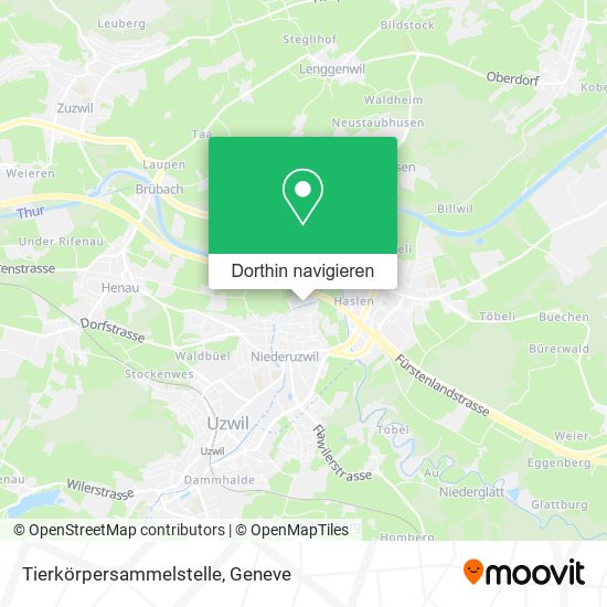 Tierkörpersammelstelle Karte