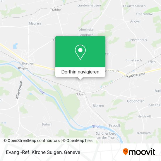 Evang.-Ref. Kirche Sulgen Karte