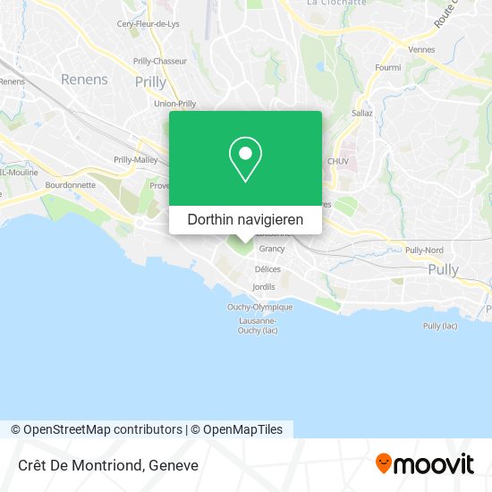Crêt De Montriond Karte