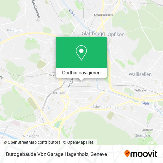 Bürogebäude Vbz Garage Hagenholz Karte