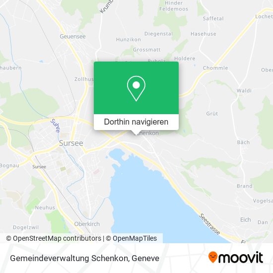 Gemeindeverwaltung Schenkon Karte