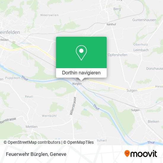 Feuerwehr Bürglen Karte