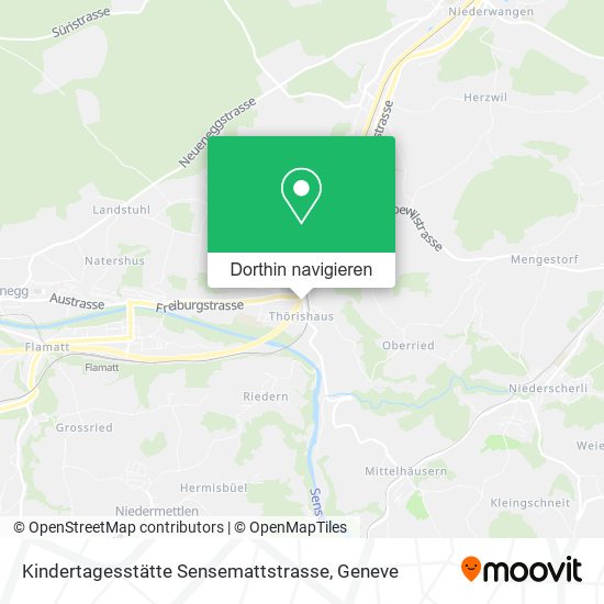 Kindertagesstätte Sensemattstrasse Karte