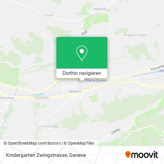 Kindergarten Zwingstrasse Karte