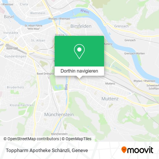 Toppharm Apotheke Schänzli Karte