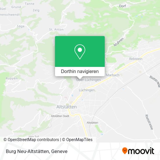 Burg Neu-Altstätten Karte