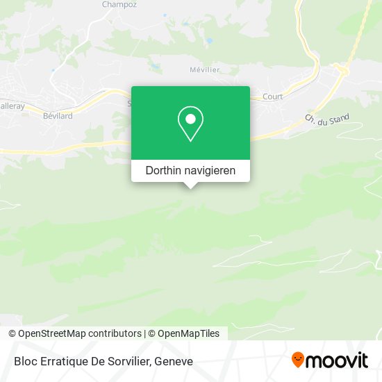 Bloc Erratique De Sorvilier Karte