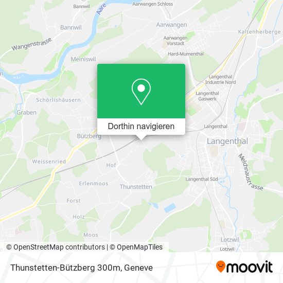 Thunstetten-Bützberg 300m Karte