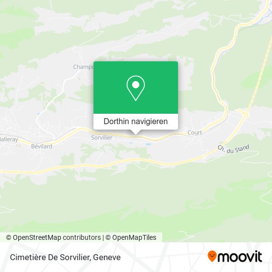 Cimetière De Sorvilier Karte