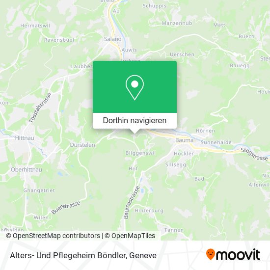 Alters- Und Pflegeheim Böndler Karte