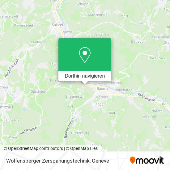 Wolfensberger Zerspanungstechnik Karte