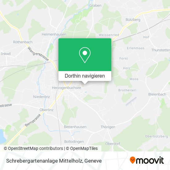 Schrebergartenanlage Mittelholz Karte
