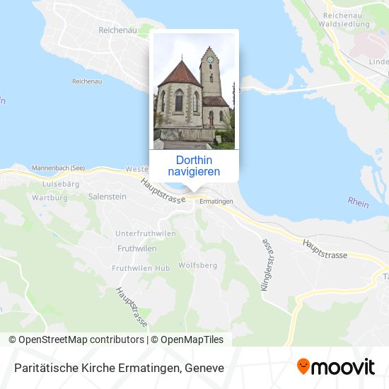 Paritätische Kirche Ermatingen Karte