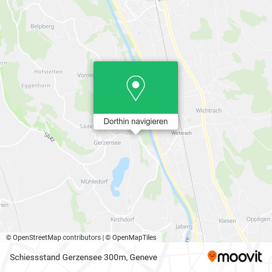 Schiessstand Gerzensee 300m Karte