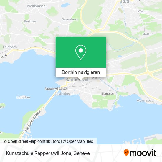 Kunstschule Rapperswil Jona Karte