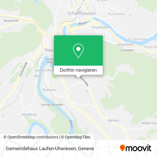 Gemeindehaus Laufen-Uhwiesen Karte