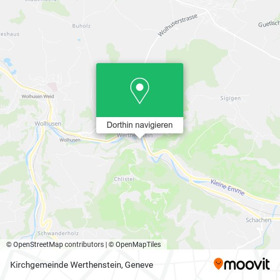Kirchgemeinde Werthenstein Karte