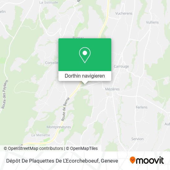 Dépôt De Plaquettes De L'Ecorcheboeuf Karte