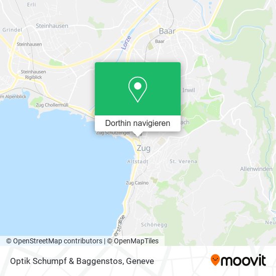 Optik Schumpf & Baggenstos Karte