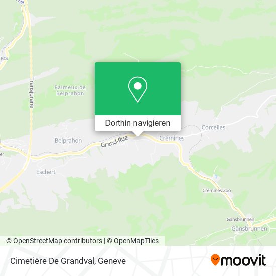Cimetière De Grandval Karte
