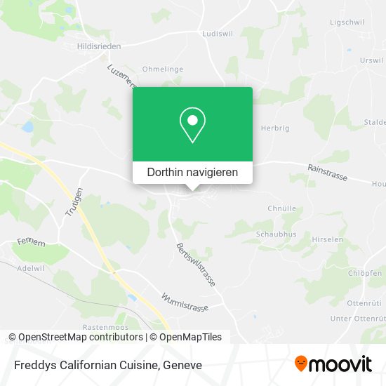 Freddys Californian Cuisine Karte