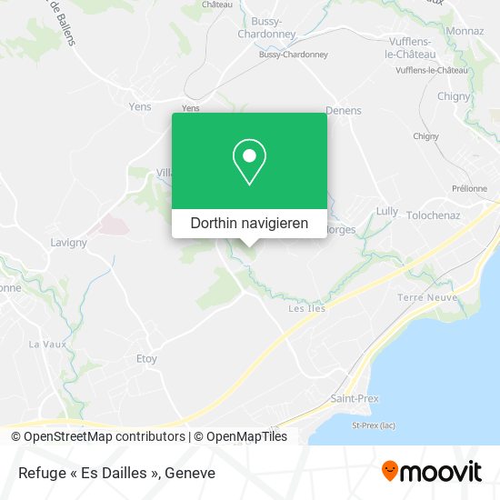 Refuge « Es Dailles » Karte