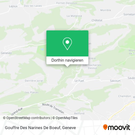 Gouffre Des Narines De Boeuf Karte