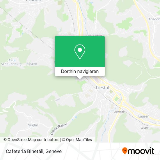 Cafeteria Binetäli Karte