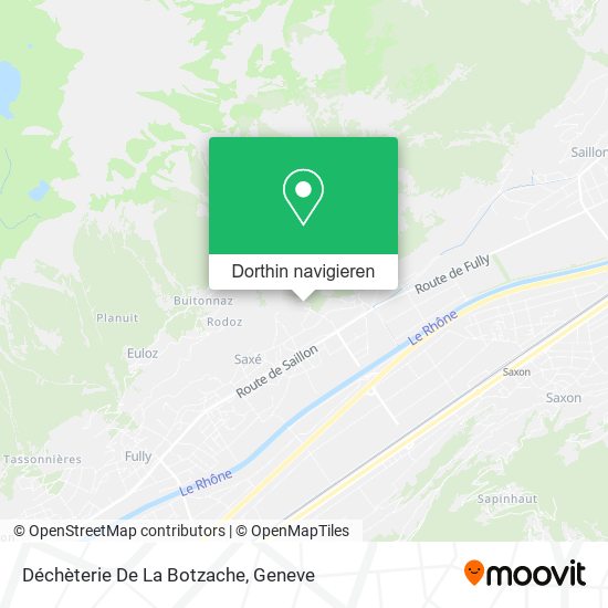 Déchèterie De La Botzache Karte