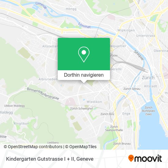 Kindergarten Gutstrasse I + II Karte