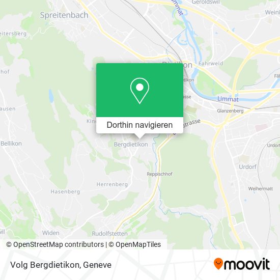 Volg Bergdietikon Karte