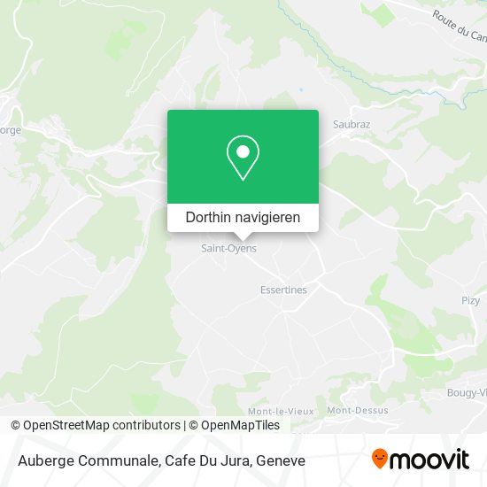 Auberge Communale, Cafe Du Jura Karte