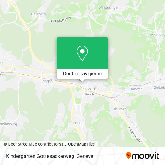 Kindergarten Gottesackerweg Karte