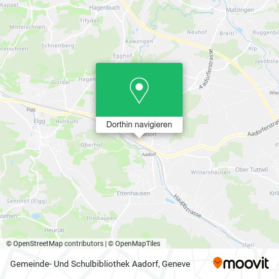 Gemeinde- Und Schulbibliothek Aadorf Karte