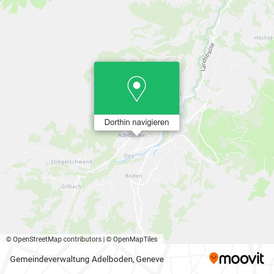 Gemeindeverwaltung Adelboden Karte