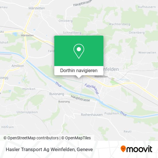 Hasler Transport Ag Weinfelden Karte