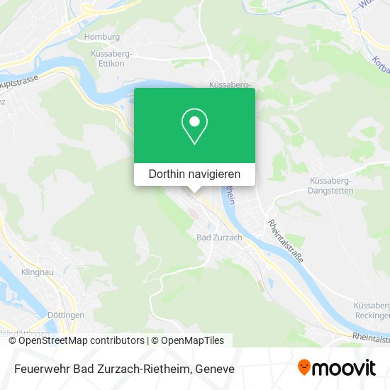 Feuerwehr Bad Zurzach-Rietheim Karte