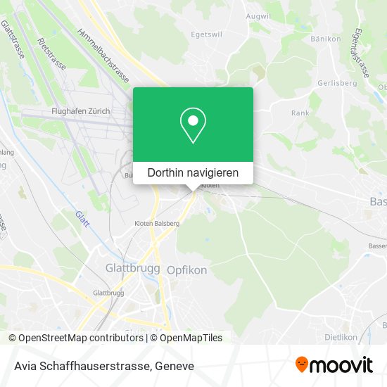 Avia Schaffhauserstrasse Karte