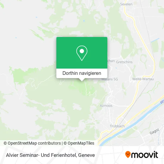 Alvier Seminar- Und Ferienhotel Karte