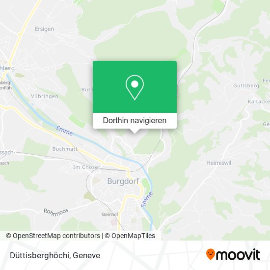 Düttisberghöchi Karte