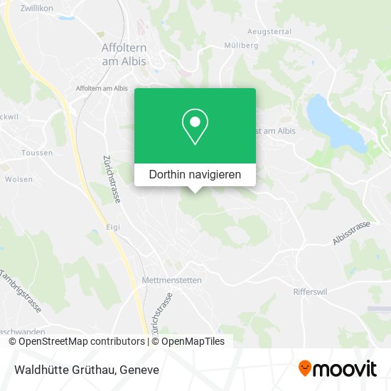 Waldhütte Grüthau Karte