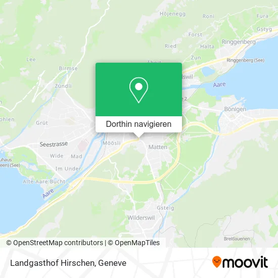 Landgasthof Hirschen Karte