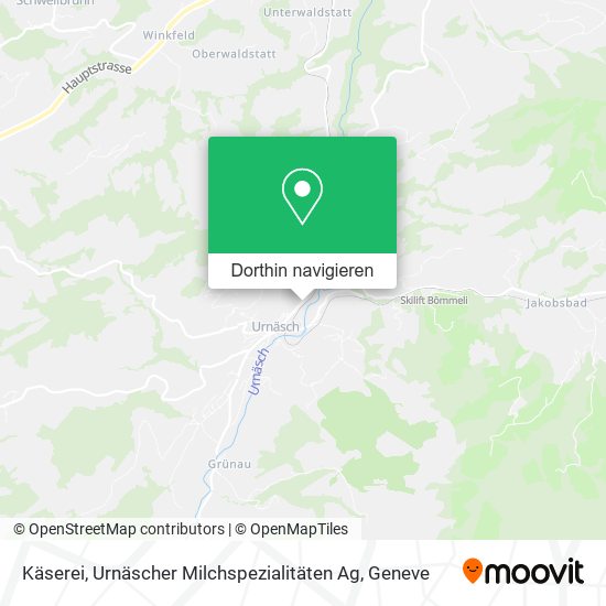 Käserei, Urnäscher Milchspezialitäten Ag Karte