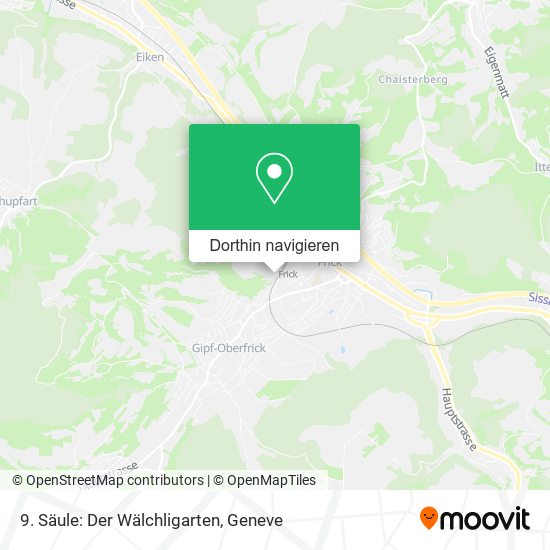 9. Säule: Der Wälchligarten Karte